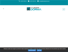 Tablet Screenshot of mueblesdorma.com